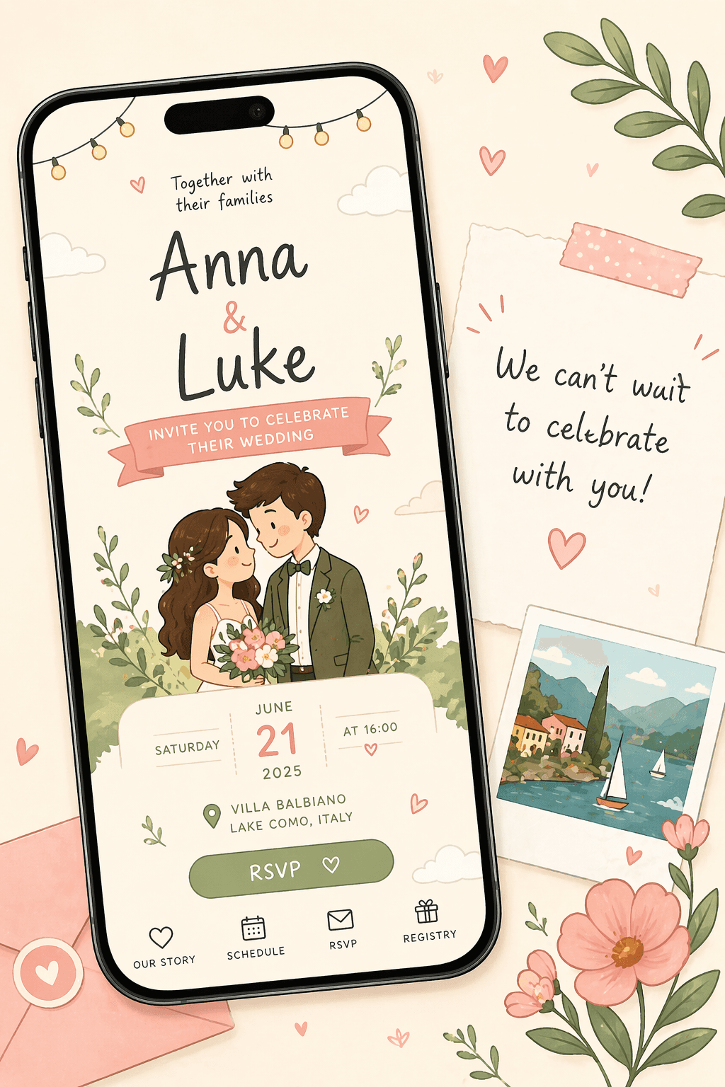 Example Invyo invitation screen 5